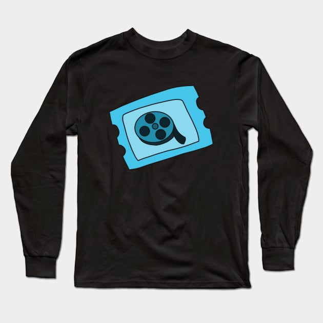 Movie Ticket Long Sleeve T-Shirt by DiegoCarvalho